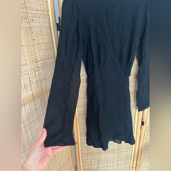 Reformation Ottessa Long-Sleeve Surplice Mini Dress - Picture 6 of 9